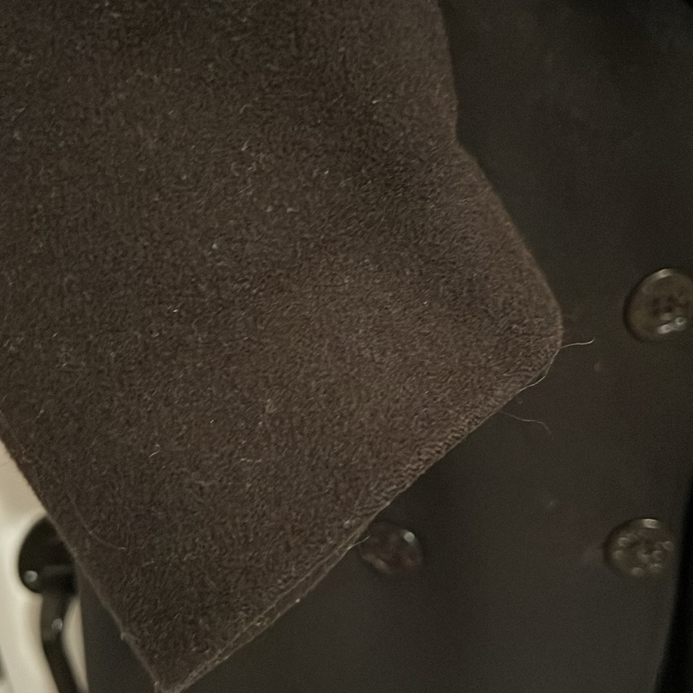 J.Percy Women’s 100% Merino Wool Black Double Breasted Peacoat sz 6 coat/jacket - Picture 4 of 8